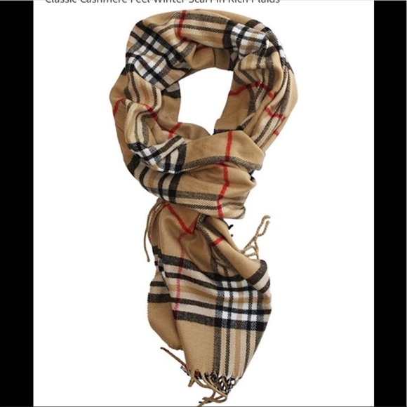 HIGHLANDER SCARF Plaid Cashmere Blend Scarf - Picture 5 of 7